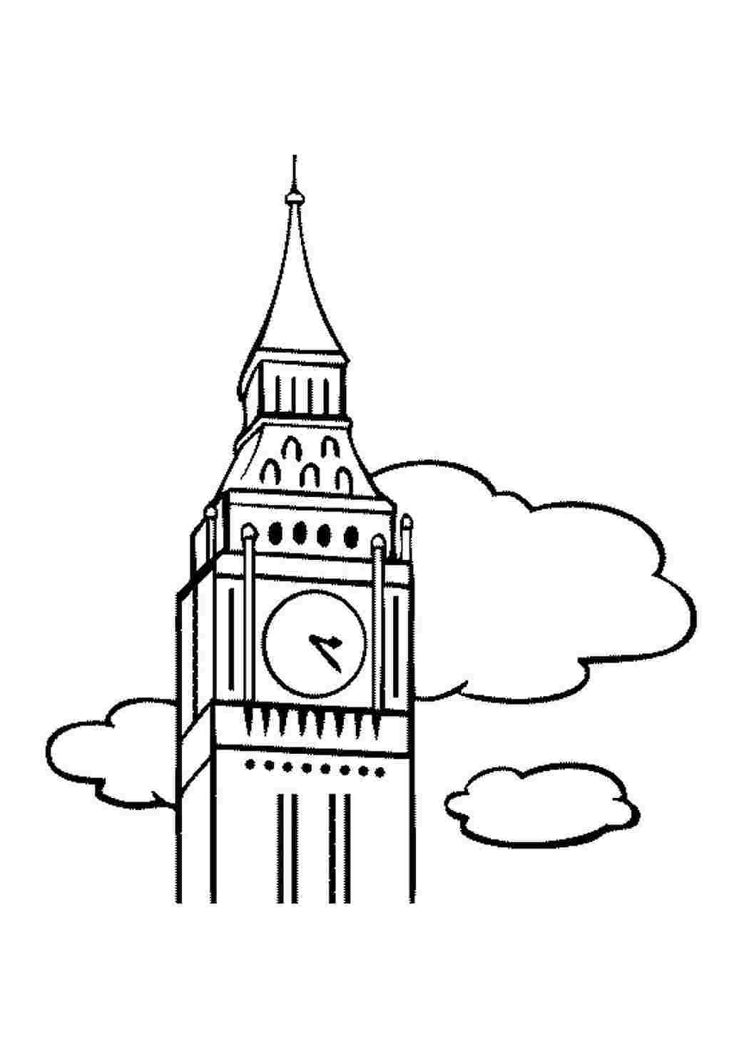 Рисунок биг. Биг Бен в Лондоне для срисовки. Башня Биг Бен в Лондоне раскраска. Биг Бен в Лондоне рисунок для срисовки. Башня Биг Бен для срисовки.