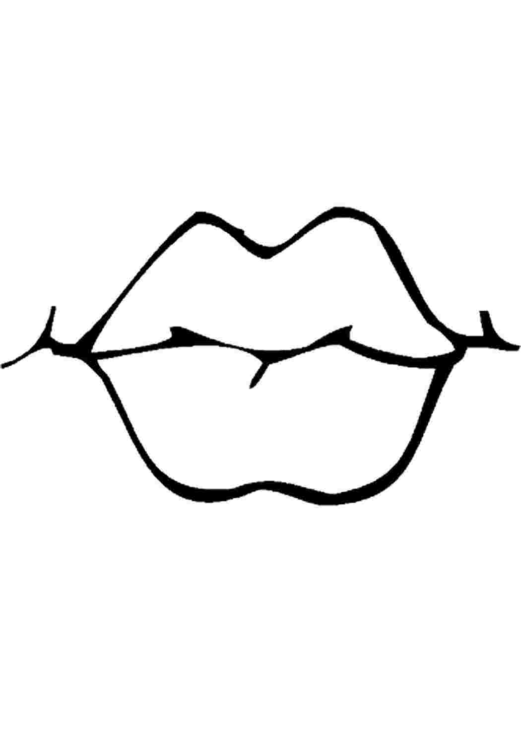 Разукрашка губы