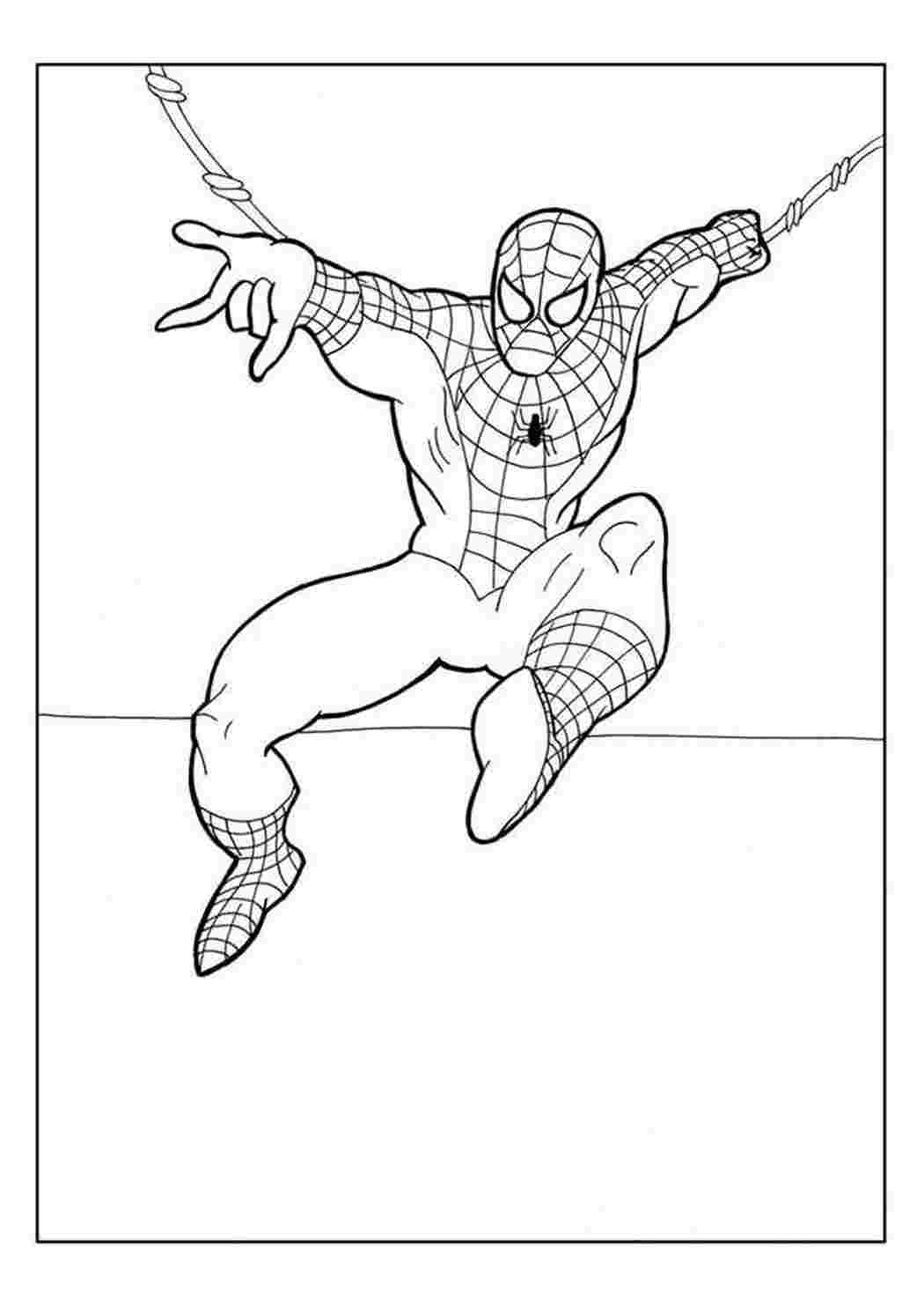 Распечатка супергероя человека паука