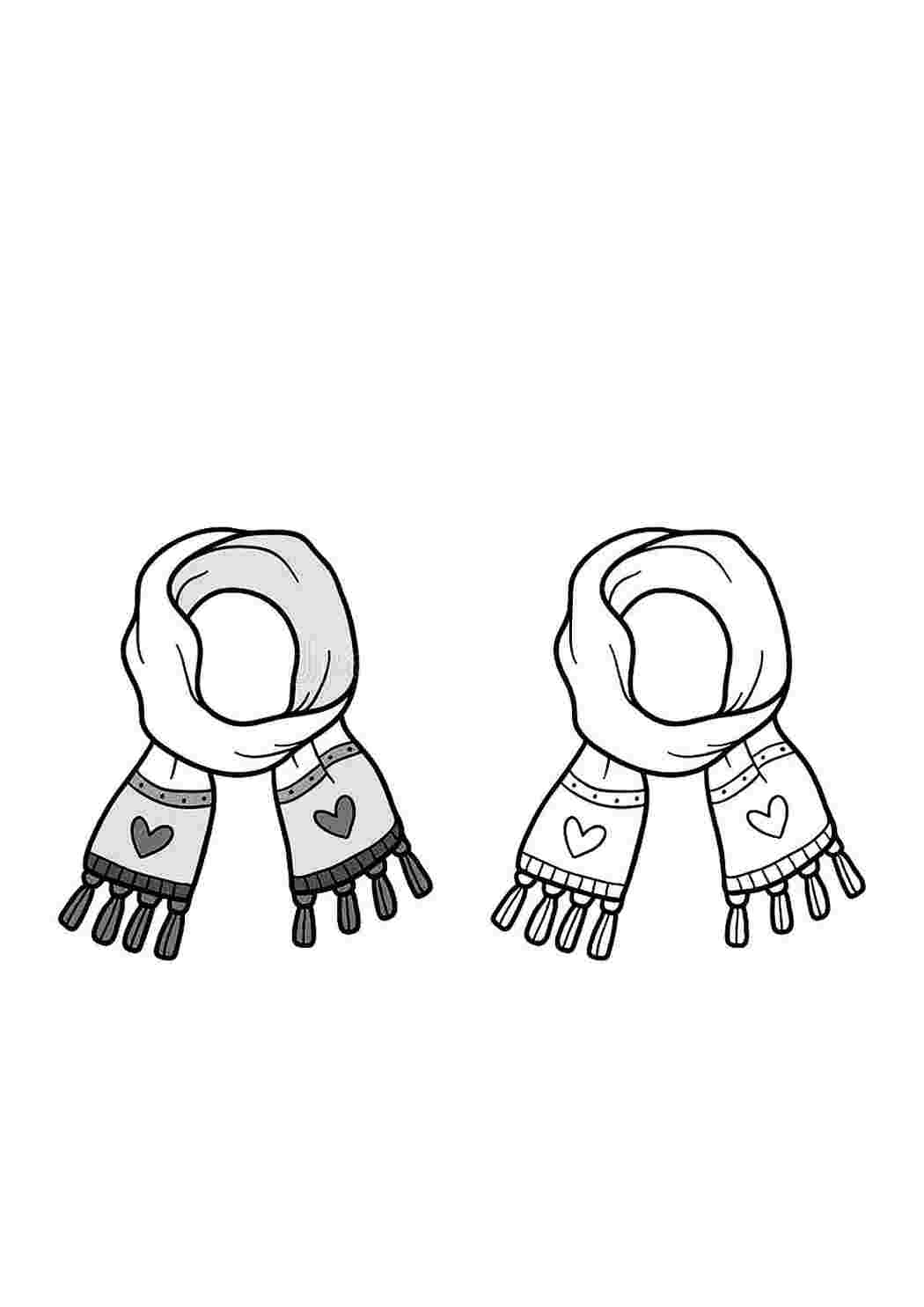 Шарф рисунок. Шарф раскраска. Шарф раскраска для детей. Шарф раскраска для малышей. Шарфик раскраска для детей.