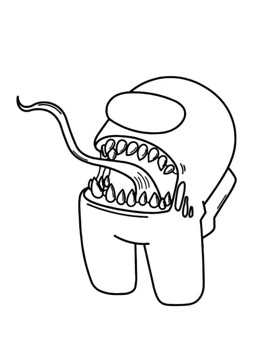 Раскраски, Раскраска Амонг Ас Убийца с языком. Сайт с раскрасками.  Раскраска Амонг Ас Предатель победил. Много раскрасок. Раскраска Амонг Ас  Предатель хочет убить маленького космонавта. Хорошие раскраски. Раскраска Амонг  Ас Убийца схватил