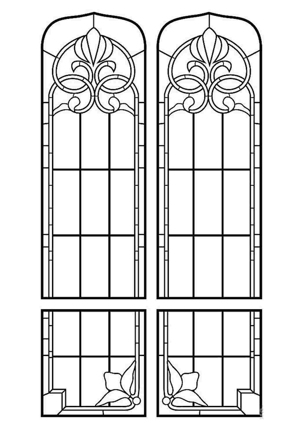 Рисунок витража для окна