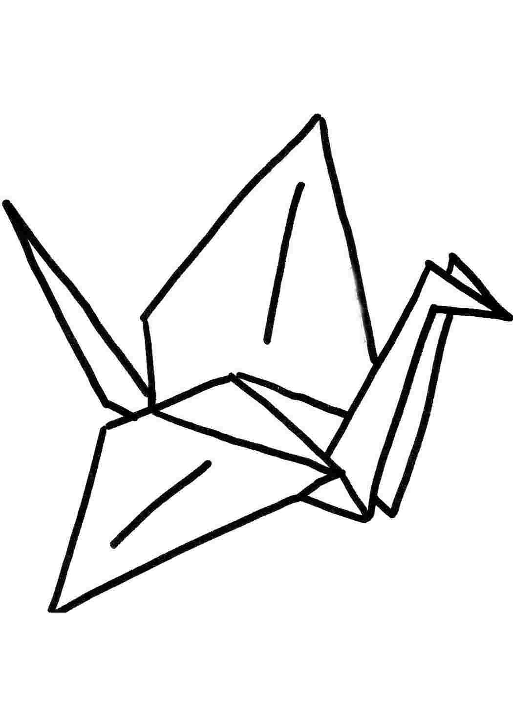 Журавлик. Оригами
