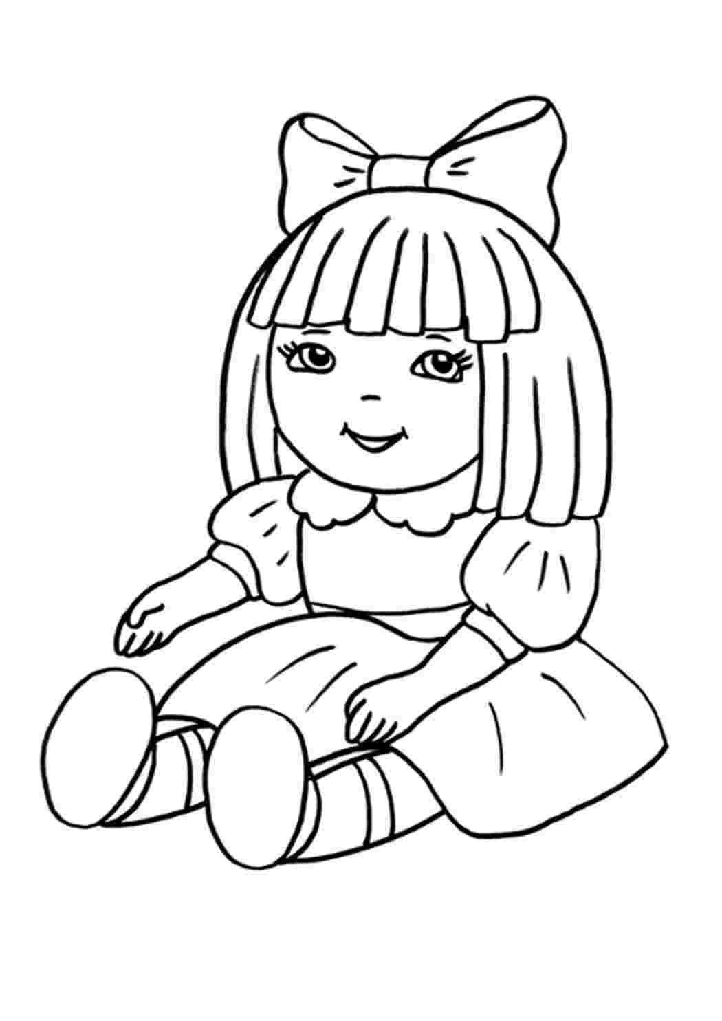 Кукла раскраска