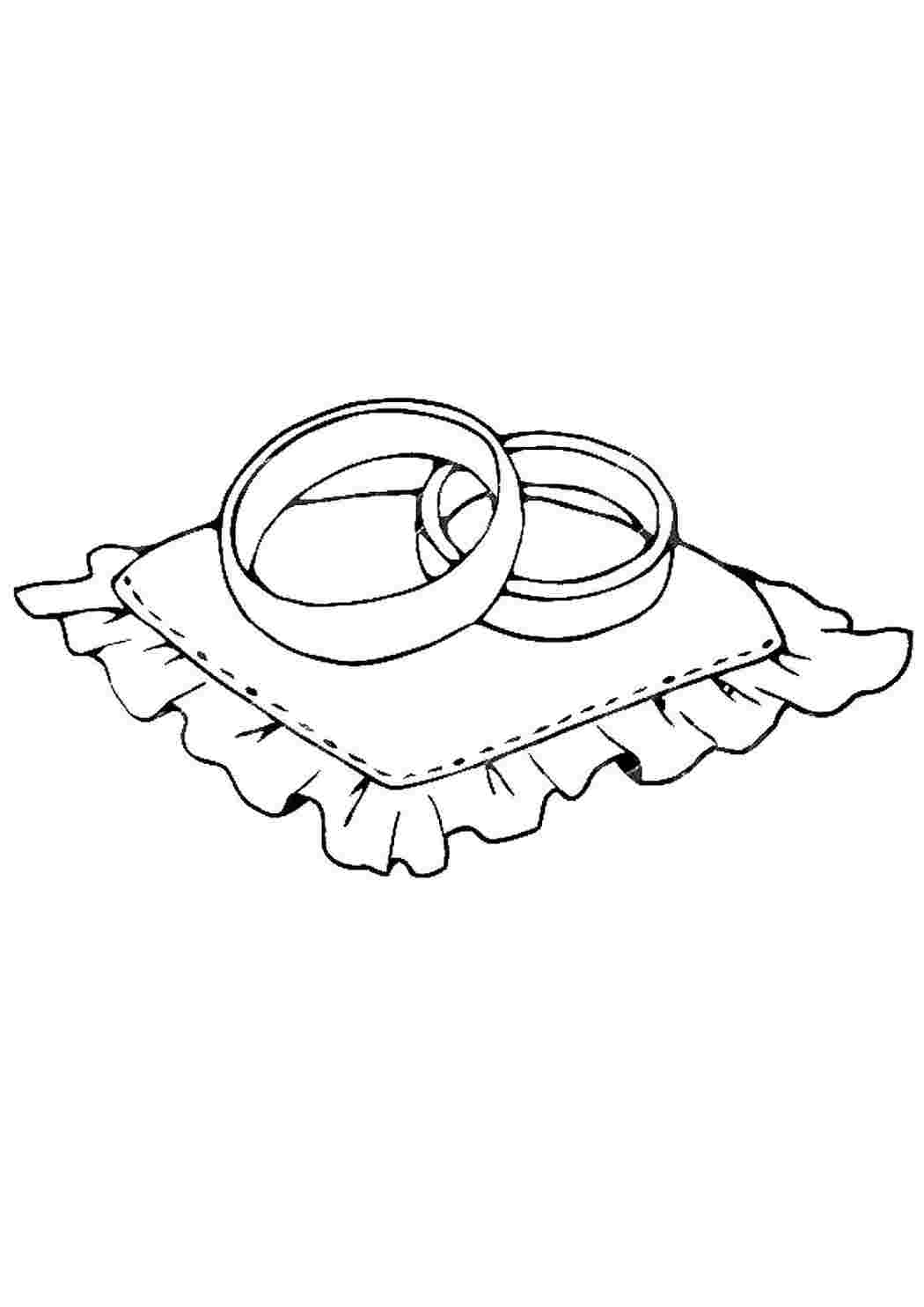 Обручальные кольца рисунок карандашом