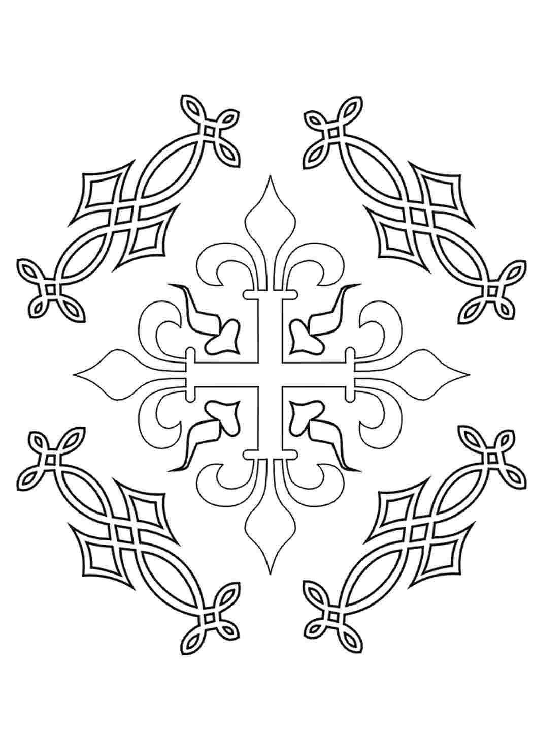 Крест орнамент