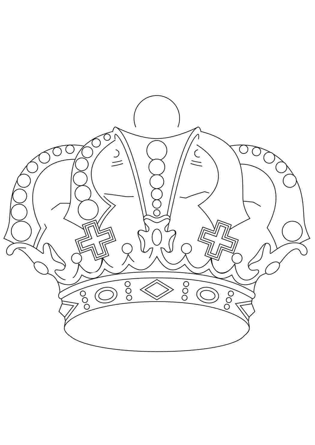 Рисунок короны для вырезания