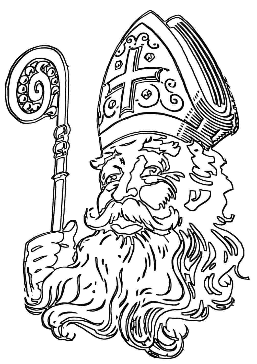 Святой Николай раскраска