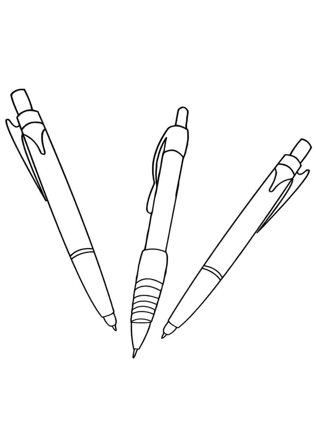 Как нарисовать красивую ручку. Ручка раскраска. Раскраска ручка шариковая. Раскраска ручка и карандаш. Ручка раскраска для детей.