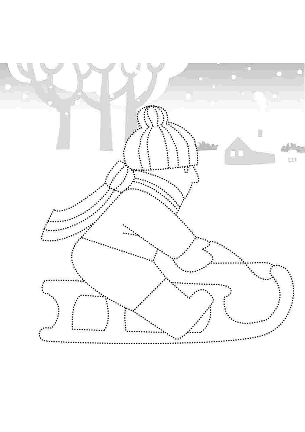 Новогодняя горка на окно