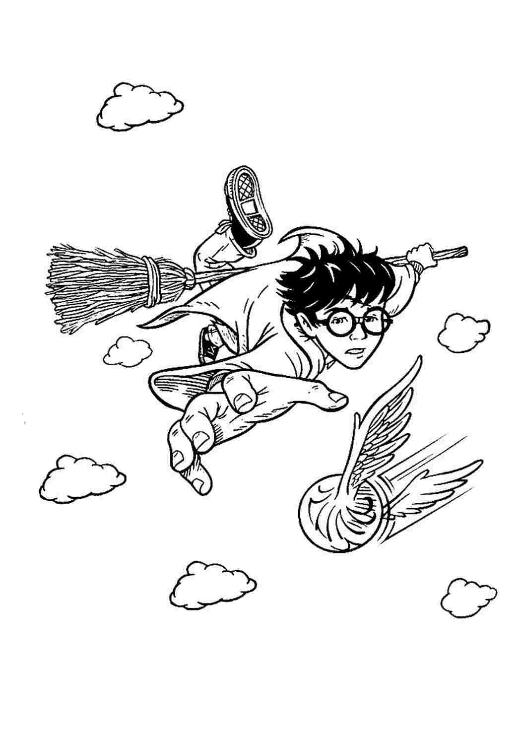 Гарри Поттер раскраска для детей