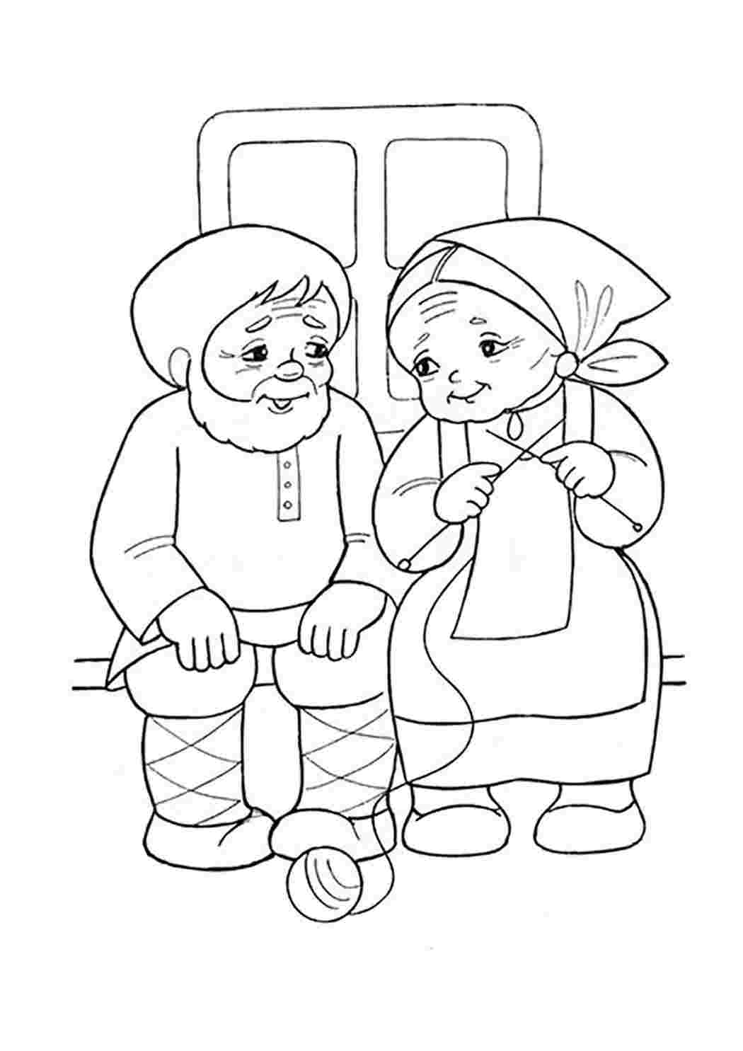 Картинки из сказки колобок распечатать