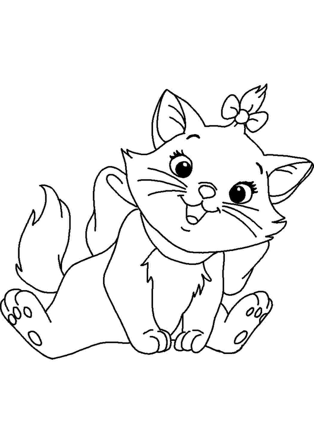 Смешные котики раскраска