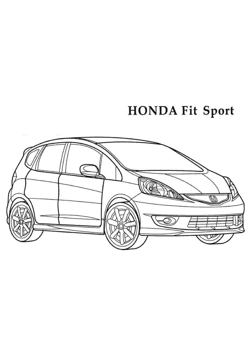 Раскраска Honda CR-V