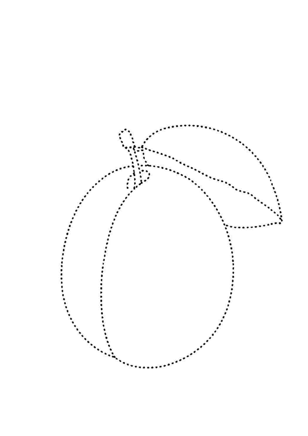 0.3 04. Обвести по точкам фрукты. Обводка по точкам овощи. Обвести по контуру фрукты. Рисование по точкам фрукты.