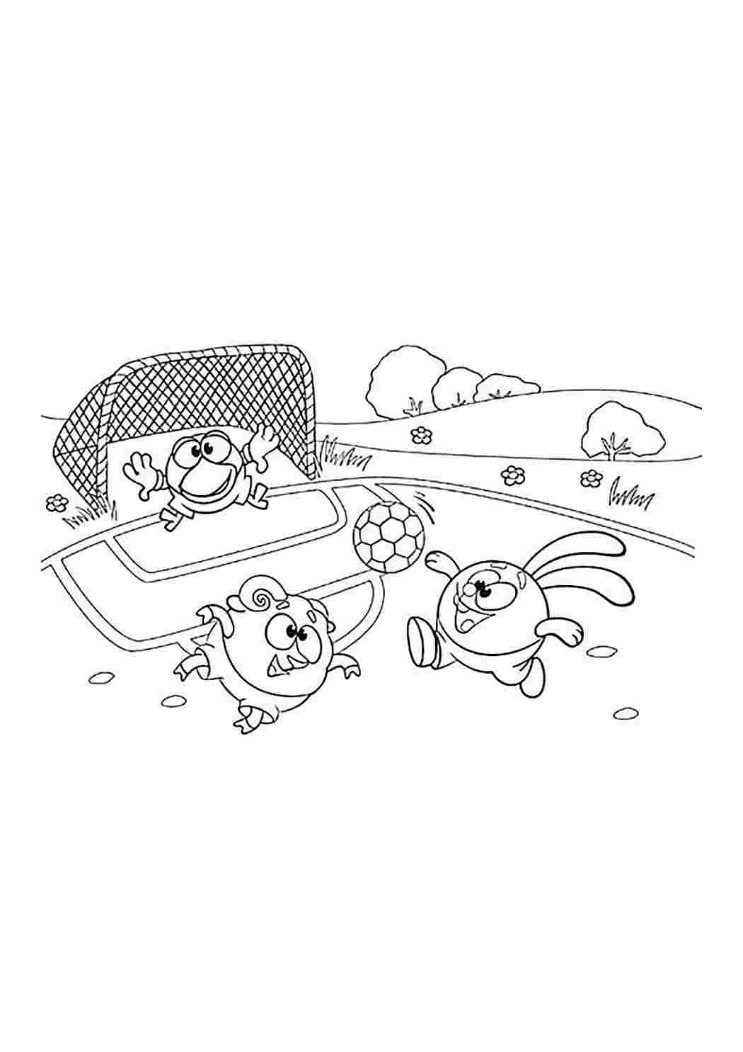 Картинки смешариков раскраски игры