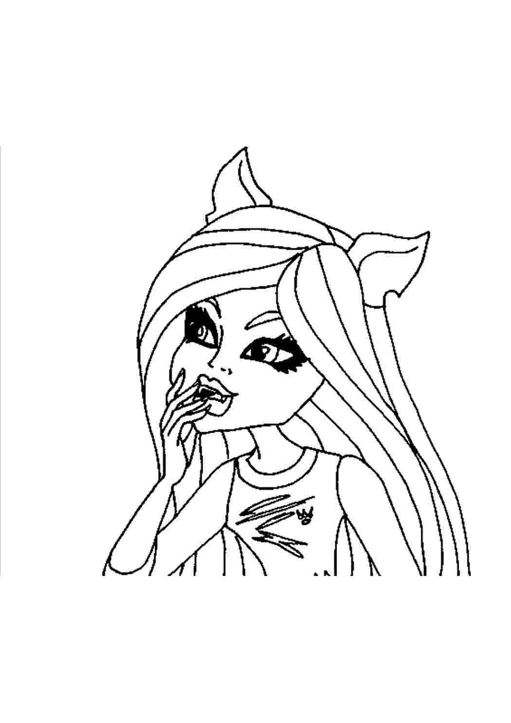 клодин вульф. раскраски для девочек монстр хай. монстер хай клодин вульф. рисунок вульф. монстер хай клодин.