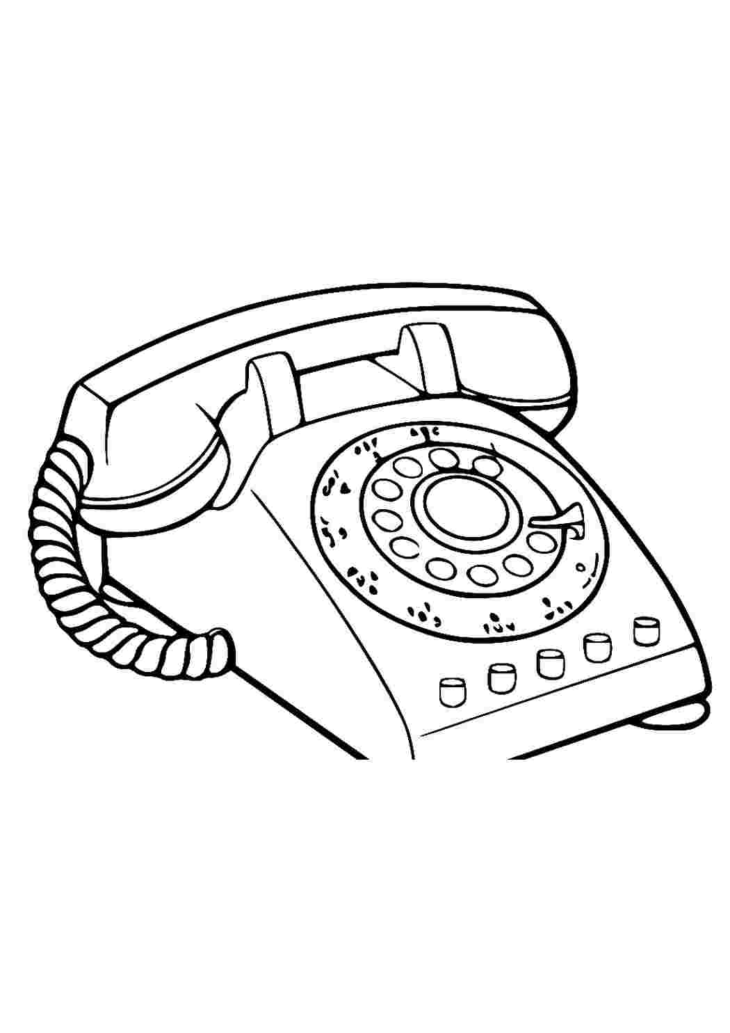 Телефон нарисованный