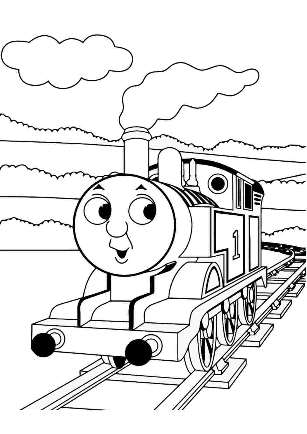 Раскраски поезда Томас и его друзья